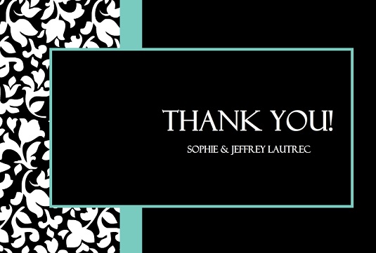 elegant thank you card designs