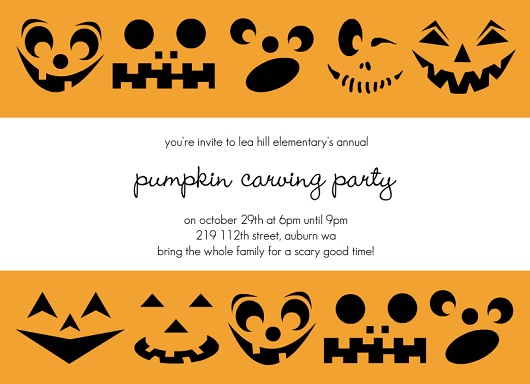 halloween party announcement