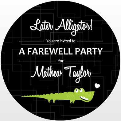 leaving party invites
