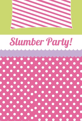 pink polka dot invitation