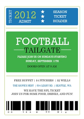 football party invitations that score big from purpletrail